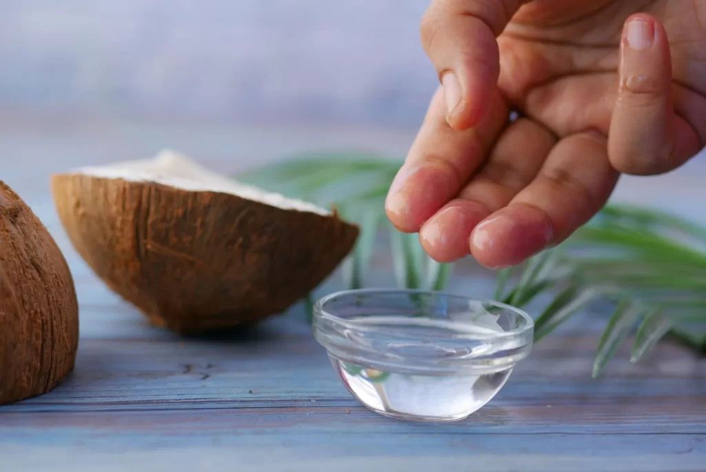 椰子油发膜护肤闷痘