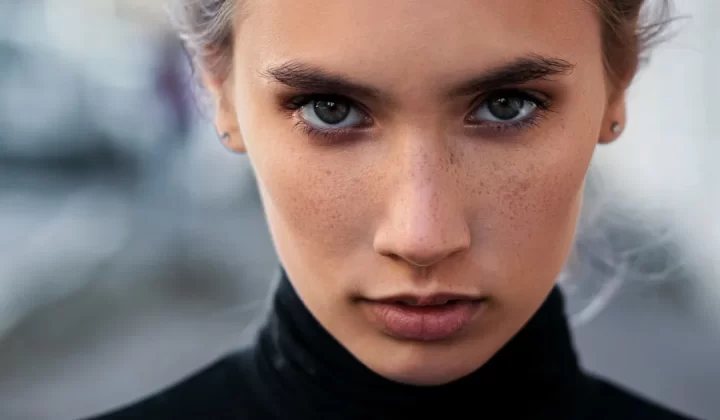 woman in black turtleneck top