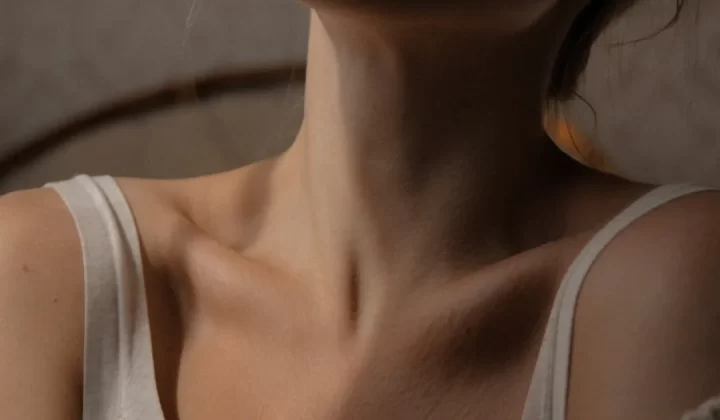 woman in white tank top