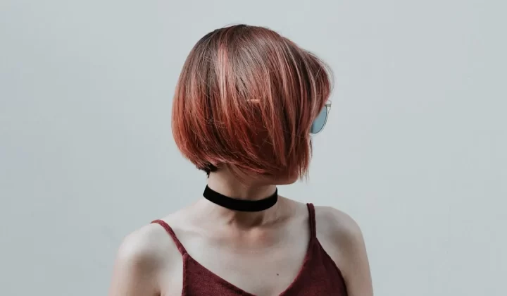 woman looking side view