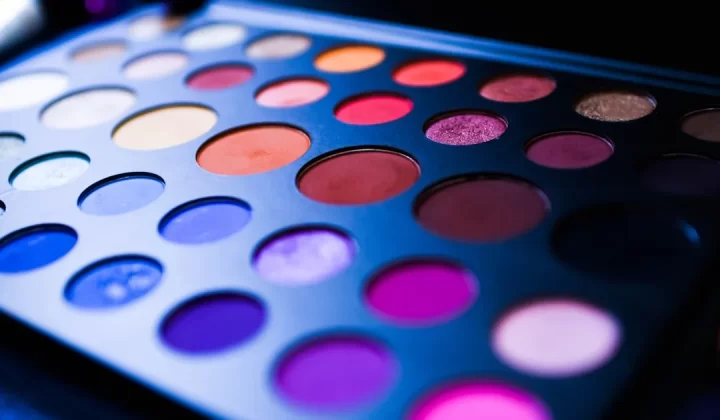 macro photography of multicolored eyeshadow palette